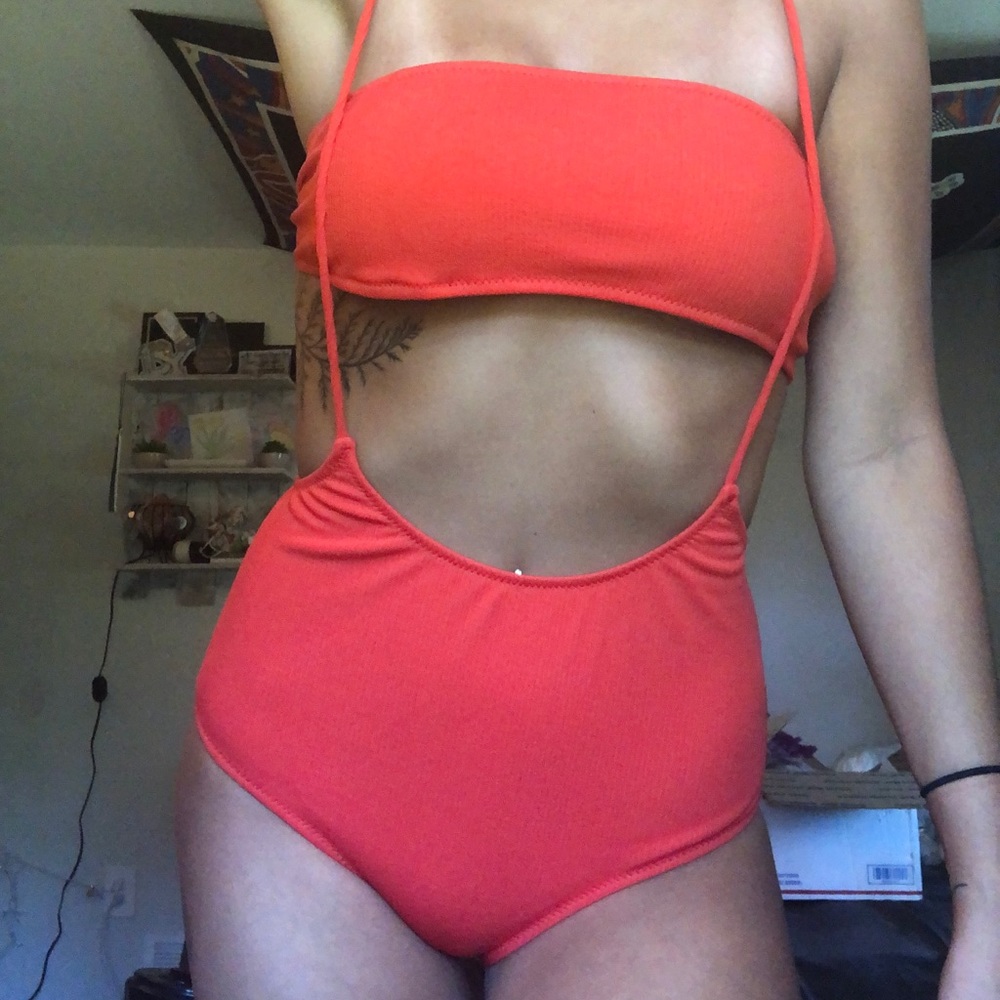 *NEW* Zaful two piece orange suit